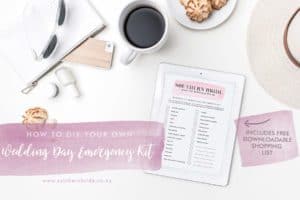 DIY a wedding day emergency kit - here's how
