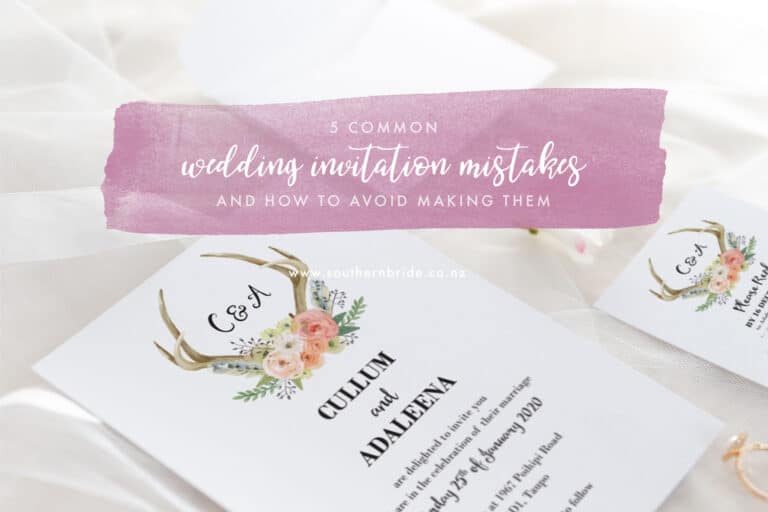 5 Common Wedding Invitation Mistakes (and how to avoid making them)