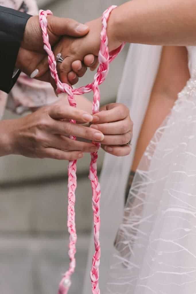 hand tying ceremony