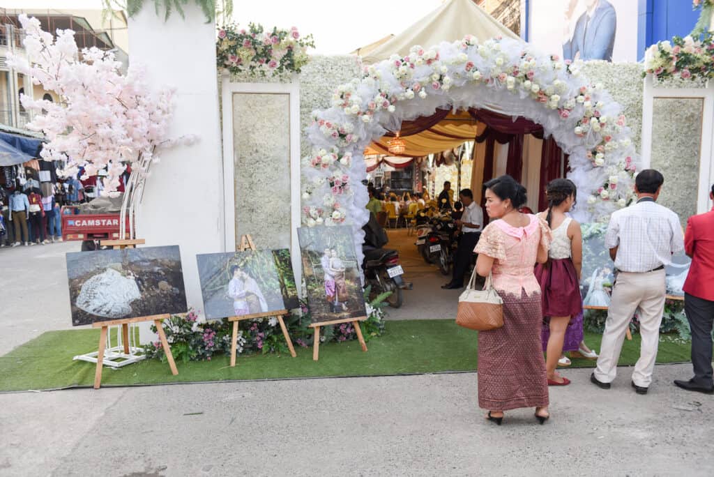 Cambodian wedding tent.